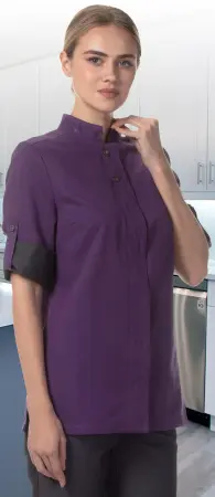 Блуза ПАНИНИ женская (лиловый/т.серый) женские медицинские