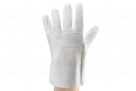 Перчатки спилковые (белый)
