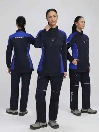 Куртка ProfLineSpecialist женская (т.синий/васильковый)