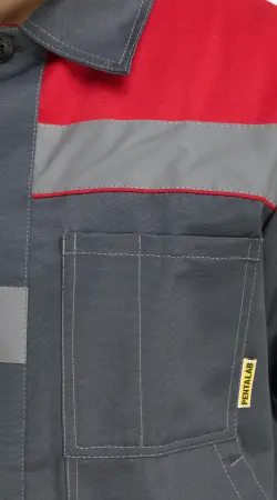 Костюм RONTA KS811 с БР (т.серый/красный) Костюм RONTA KS811 с БР (т.серый/красный)