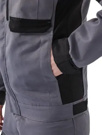 Костюм ГОРОД с БР (т.серый/черный/красный)