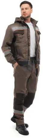 Костюм БЕРГЕН с БР (бежевый/т.коричневый)
