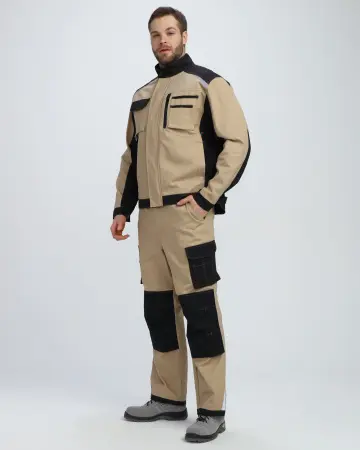 Куртка МИЛАН CH (бежевый/черный)