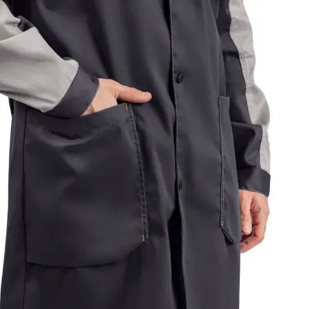 Халат ДОН (т.серый/св.серый/оранжевый)