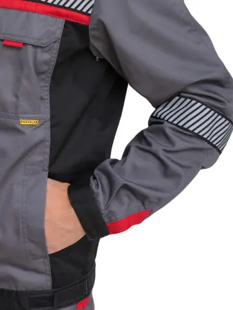 Костюм RONTA KS262 СОП с ПК (т.серый/красный/черный)