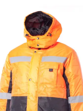 Костюм МЕТЕО зимний с ПК (оранжевый/черный)