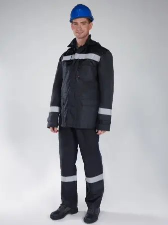 Костюм ЭКСПЕРТ-ОЙЛ антистатический с ПК (т.синий/черный)