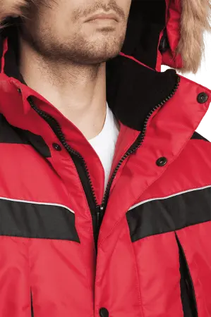 Куртка ДИКСОН зимняя (красный/чёрный)