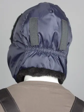 Шапка ЕВРО УШАНКА зимняя (т.синий)