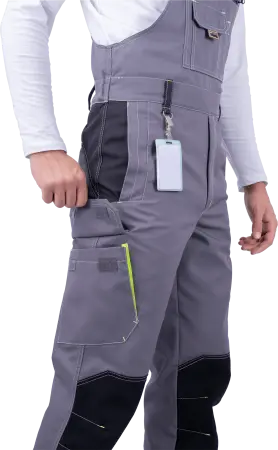 Полукомбинезон ЭДВАНС (серый/т.серый/черный)