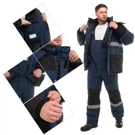Костюм НОРДМЕН зимний с ПК (т. синий/черный)