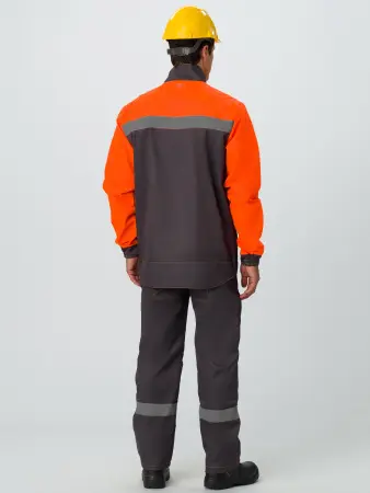 Костюм лесоруба ВОЛАТ-УРБАН-2 с БР СОП (серый/оранжевый)