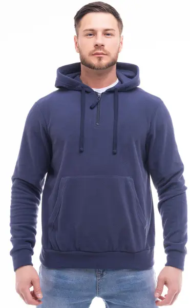 Толстовка JF-03 флисовая (т.синий)