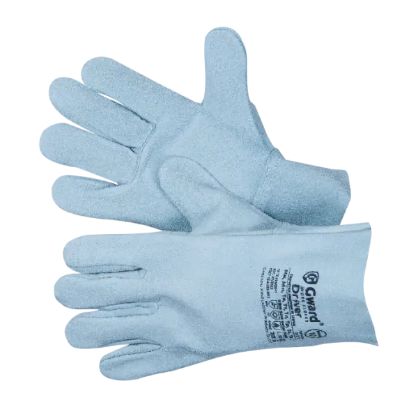 Перчатки DRIVER из спилка (серый)