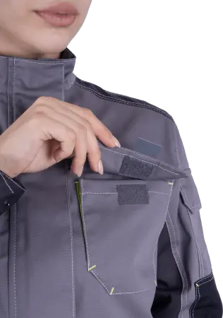 Куртка ЭДВАНС женская (серый/т.серый/черный)