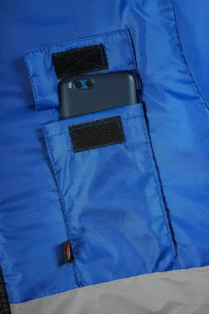 Костюм ПРОФИ зимний с ПК (васильковый/черный) Костюм ПРОФИ зимний с ПК (васильковый/черный)