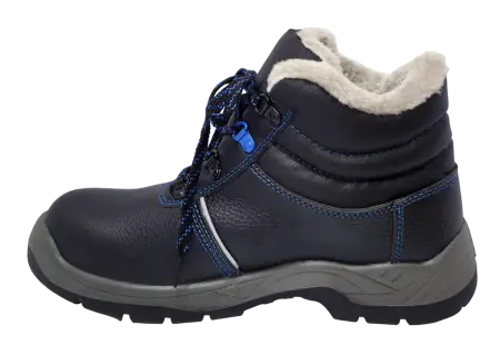 Ботинки РАБОЧИЙ SJ8077-W ПУ-ТПУ иск.мех (черный)