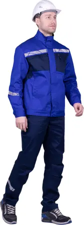 Куртка СТРОНГ (васильковый/т.синий)