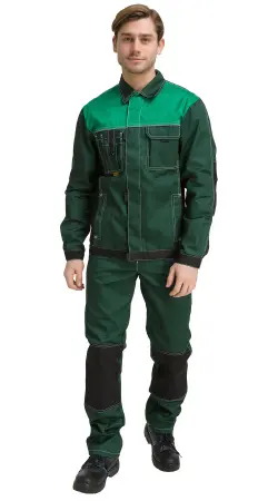 Костюм RONTA KS212 с ПК (т.зеленый/св.зеленый/черный)