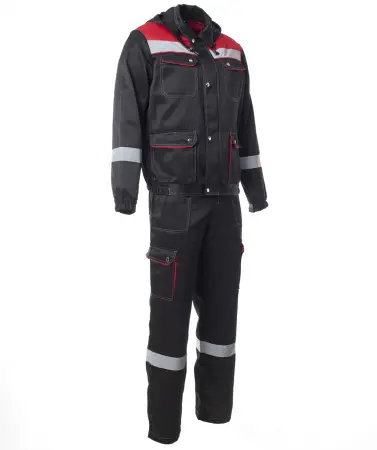 Костюм АНТЕЙ с СОП с ПК (черный/красный)