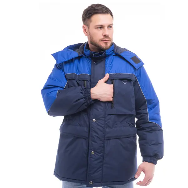 Куртка ВЕГА зимняя (т.синий/васильковый)