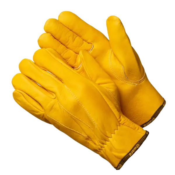 Перчатки FORCE GOLD цельнокожаные (желтый)
