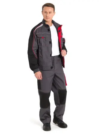 Костюм КОСТА, с БР (т. серый/чёрный/красный)