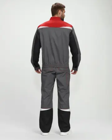 Костюм СТРОЙ-1 CH с БР (серый/красный/черный) Костюм СТРОЙ-1 CH с БР (серый/красный/черный)