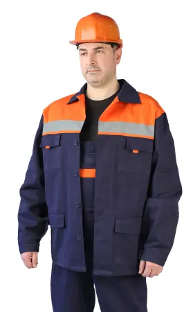 Костюм СПЕЦОВКА с СОП с ПК (синий/оранжевый) Костюм СПЕЦОВКА с СОП с ПК (синий/оранжевый)