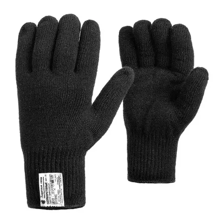 Полушерстяные перчатки утепляющие вкладыши 10 класс (черный)