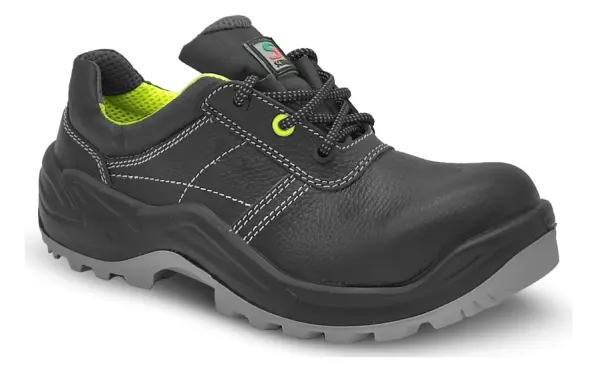 Полуботинки НЕОН ПУ/ТПУ кожаные с КП (черный)