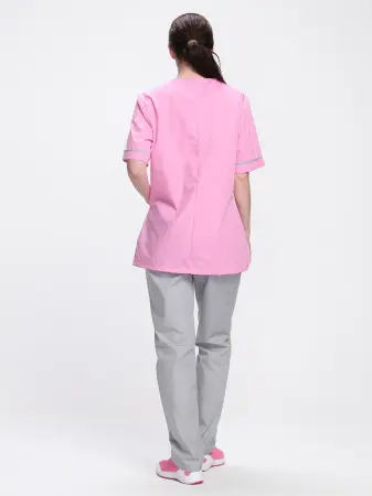 Костюм ИРИС женский с БР (ярко-розовый/серый) женские медицинские