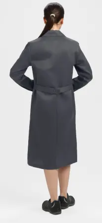 Халат ЛИГОР женский (т.серый/красный)