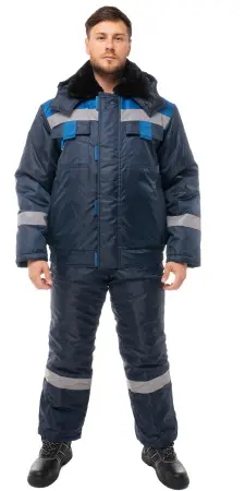 Костюм ОРИОН зимний с ПК (т.синий/васильковый)