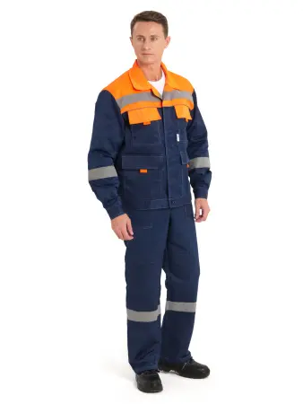 Костюм НОВА с СОП с ПК (т.синий/оранжевый)
