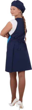 Униформа ВИНТАЖ (т.синий/голубой)