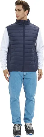 Жилет ДЕМИ стеганый зимний (т.синий)