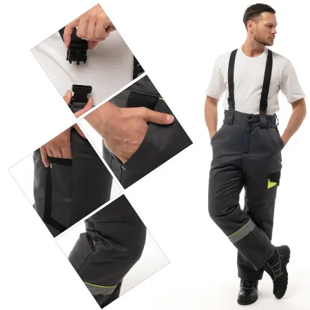 Костюм КОРВЕТ зимний с БР 4 класс (т.серый/черный/лимон)