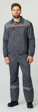 Костюм ФЛОФТ-1 СОП с БР (т.серый/серый)
