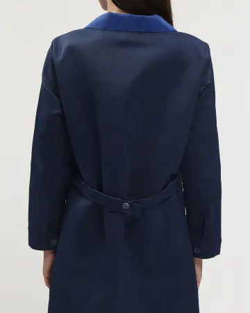 Халат ТЕХНОЛОГ женский (т.синий/васильковый)