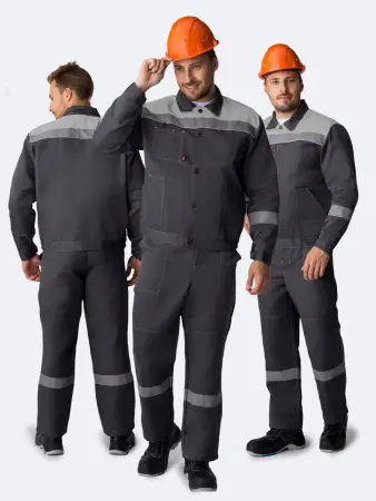 Костюм ЛИГОР-2 СОП У. с ПК (т.серый/св.серый)