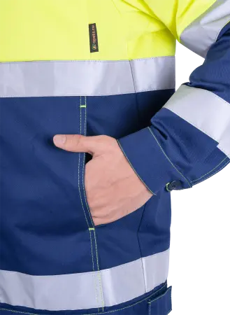 Костюм РЕФЛЕКТ-1 сигнальный с ПК (желтый/синий)