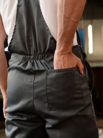 Костюм ТЕХНИК-2 СОП с ПК (серый/красный)