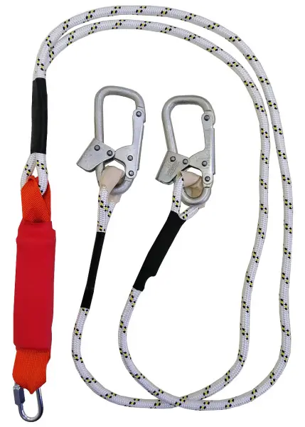 Строп аВерд+Кс (веревка) двойной с аморт. 1 монт.кар.+1 соед.кар. 1,5м Строп аВерд+Кс (веревка) двойной с аморт. 1 монт.кар.+1 соед.кар. 1,5м