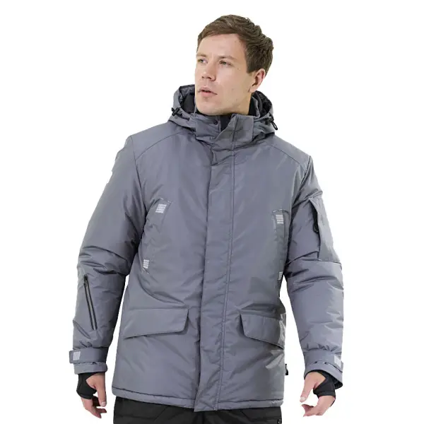 Парка Brodeks KW 204 зимняя (серый) Парка Brodeks KW 204 зимняя (серый)
