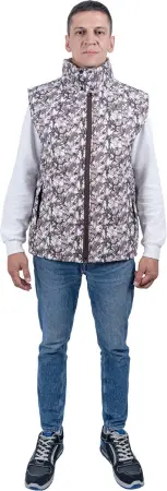 Жилет САТУРН зимний (бежевый/коричневый)