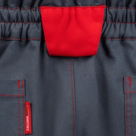 Полукомбинезон РЕЙН (т.серый/черный/красный)