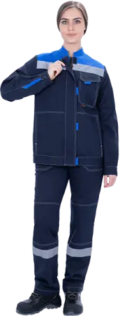 Костюм РАЦИОНАЛИЗАТОР женский с БР (синий/василек)