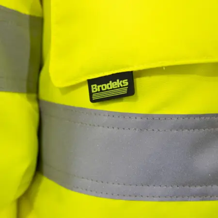 Куртка-парка BRODEKS KW 220 зимняя сигнальная (желтый/черный)