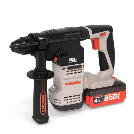 Аккумуляторный перфоратор BL CROWN CT28001HX-4 BMC 20В B3+ SDS-Plus 2х4.0Ач 0-1400об/мин